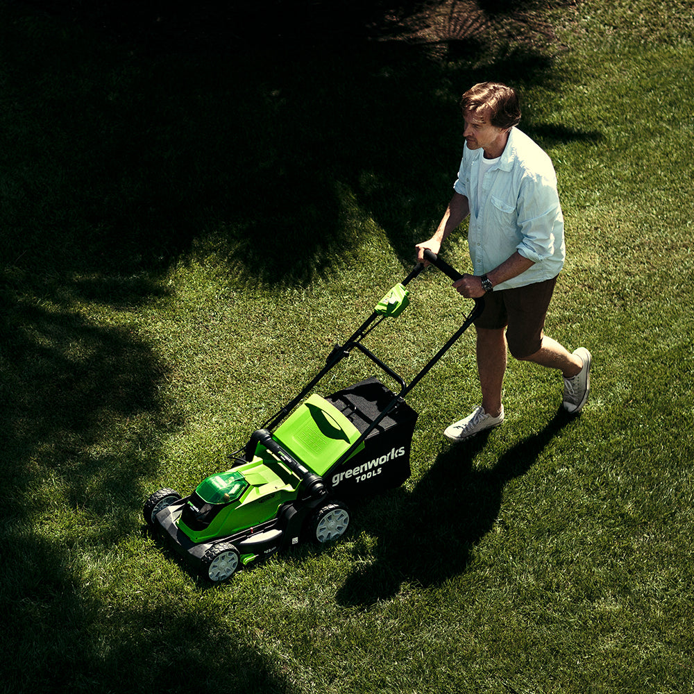 40V Cordless Lawn Mower 41cm with 2 x 2Ah Batteries & Charger