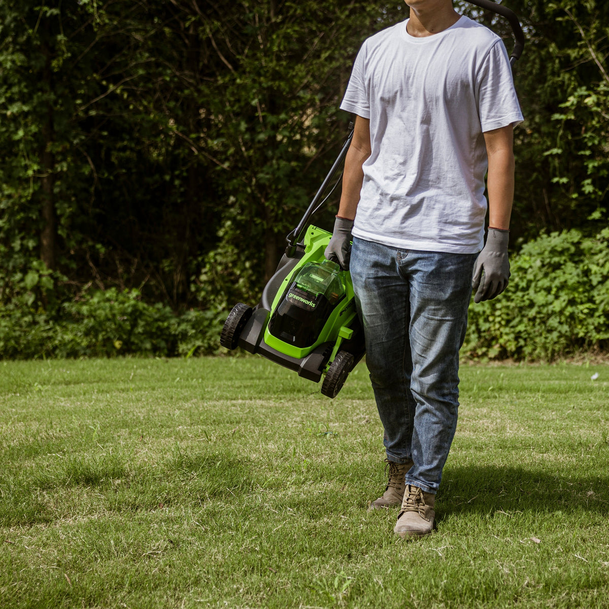 24V Cordless Lawn Mower 33cm with 2Ah Battery & Charger