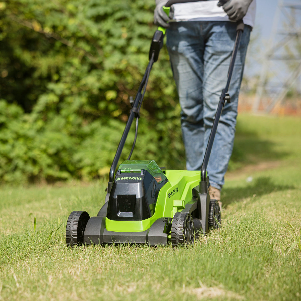 24V Cordless Lawn Mower 33cm with 2Ah Battery & Charger
