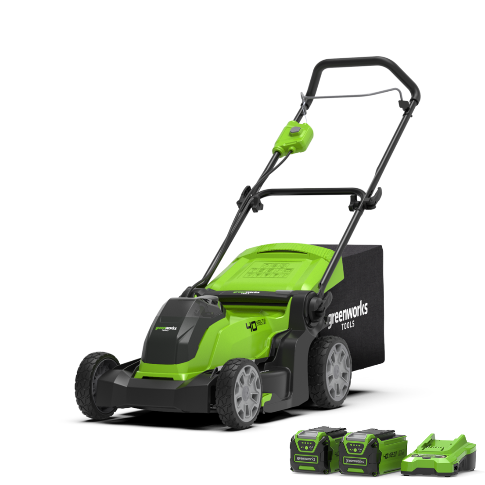 40V Lawn Mower 41cm - 2x 2Ah Battery