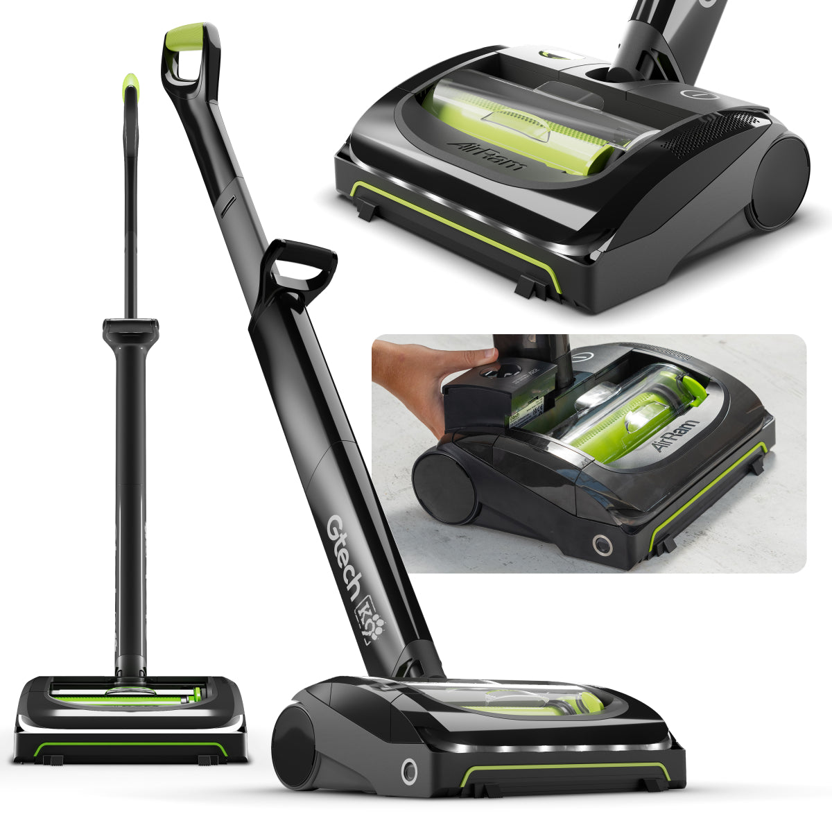 Cordless Pet Hair Vacuum Cleaner for Carpets and Hard Floors