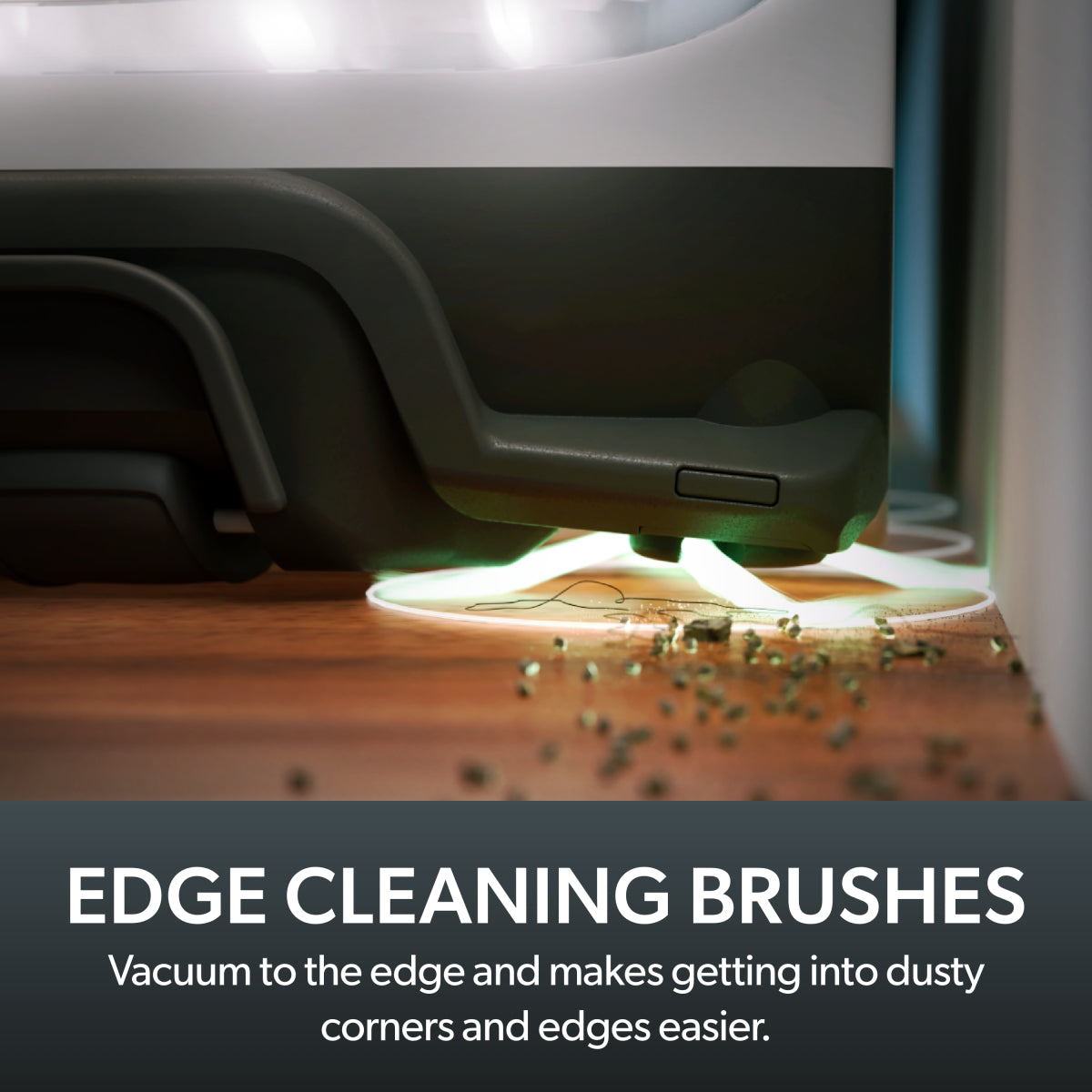 Cordless Upright Vacuum Cleaner with Dual Edge Cleaning and Voice Guidance