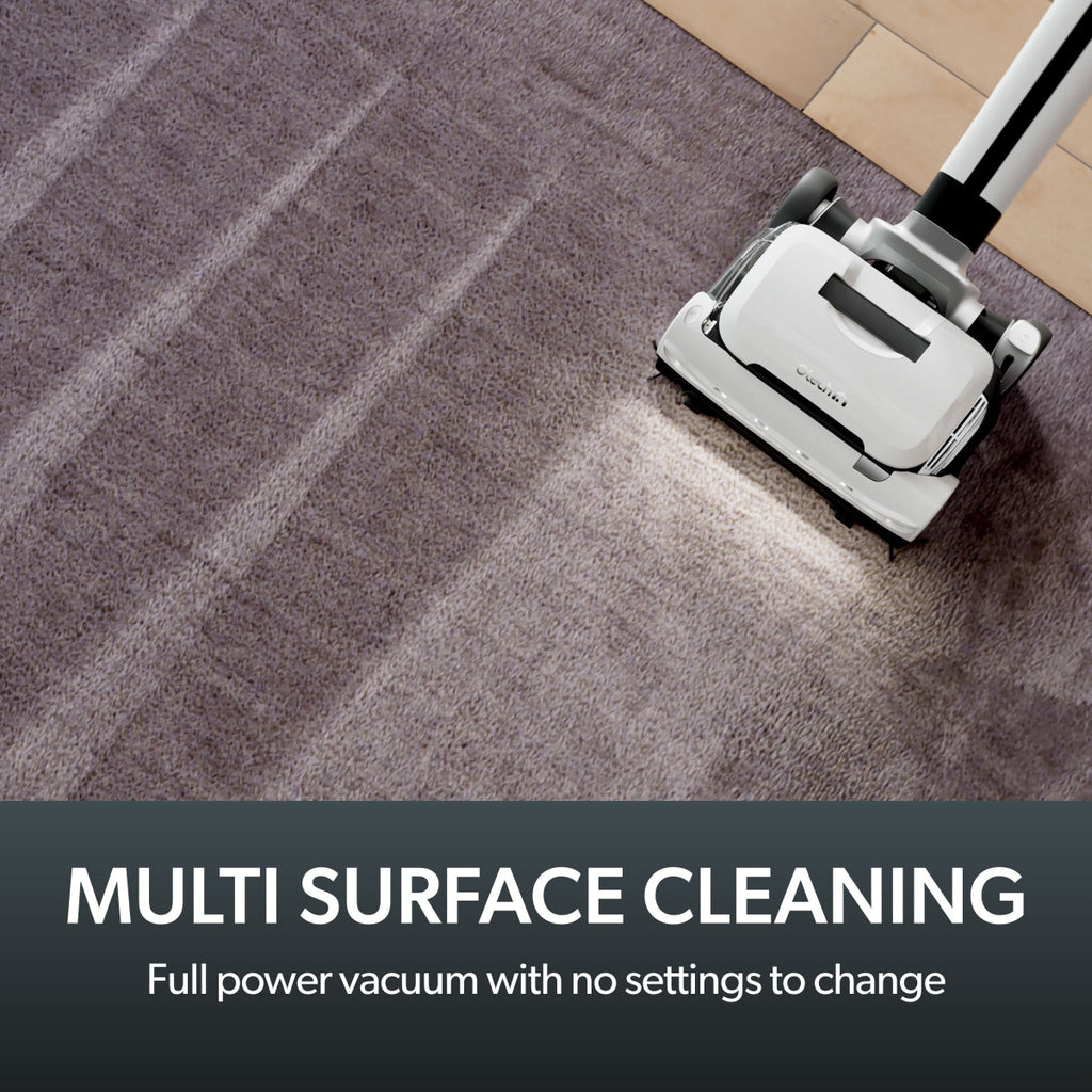 Cordless Upright Vacuum Cleaner with Dual Edge Cleaning and Voice Guidance