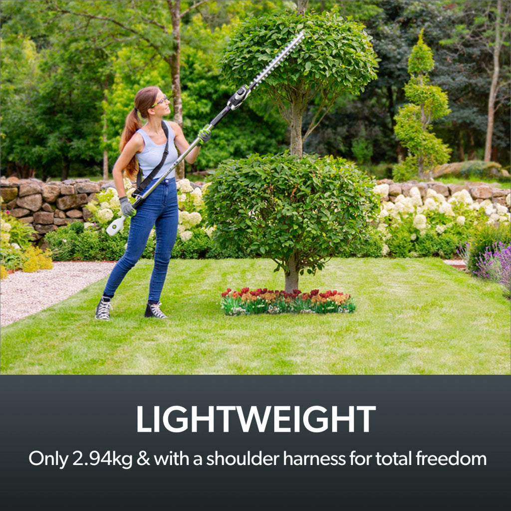 18V Long-Reach Cordless Hedge Trimmer with 53cm Blade