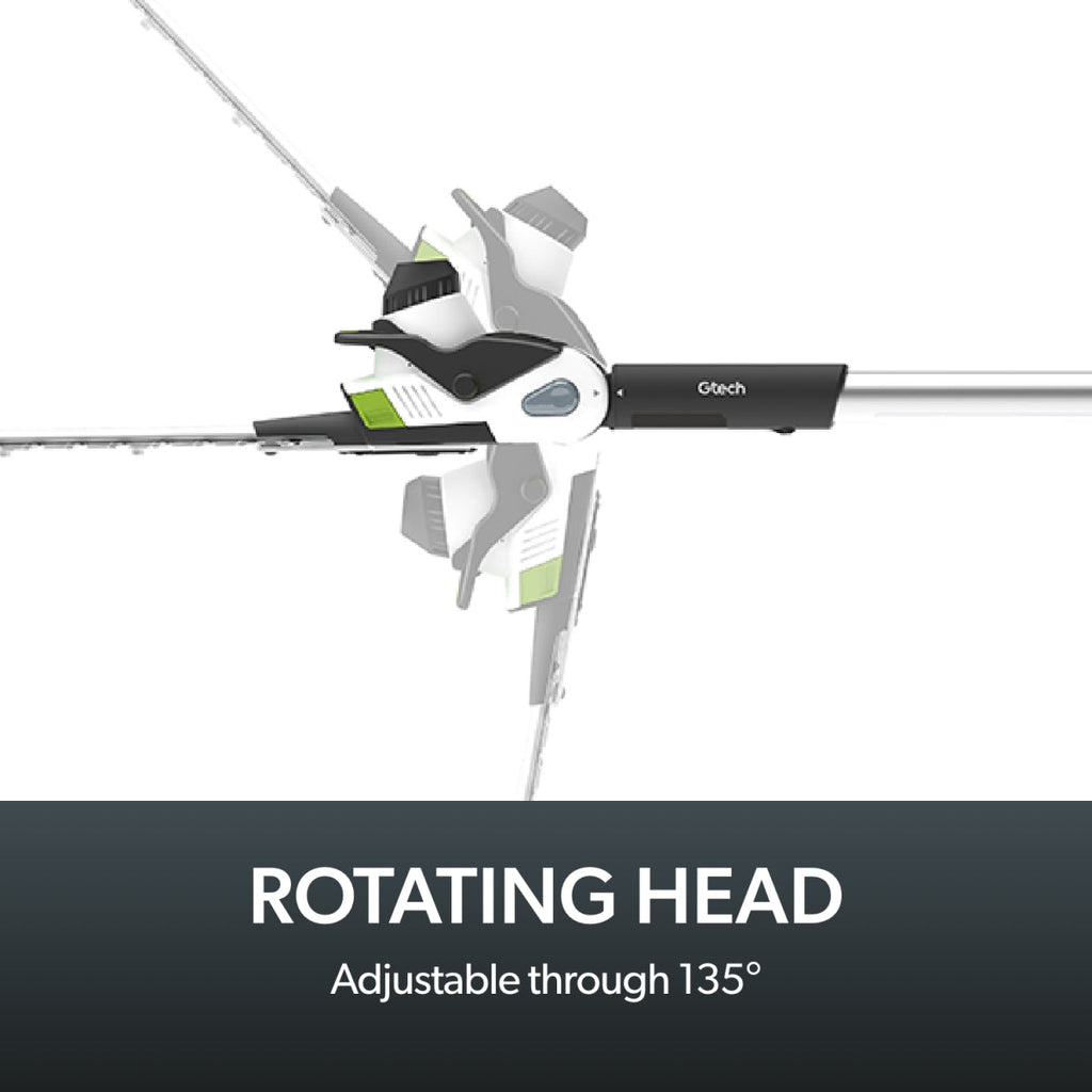 18V Long-Reach Cordless Hedge Trimmer with 53cm Blade