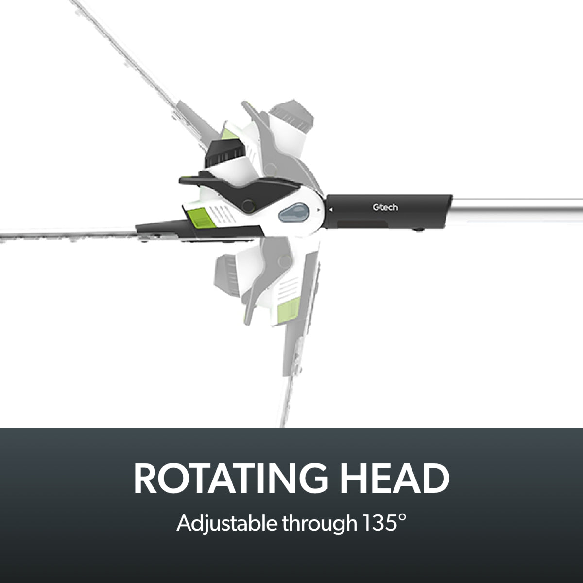 18V Long-Reach Cordless Hedge Trimmer with 53cm Blade