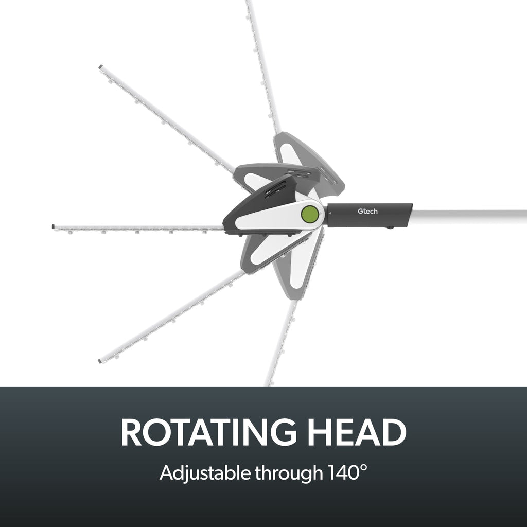18V Lightweight Long-Reach Hedge Trimmer with 31cm Blade